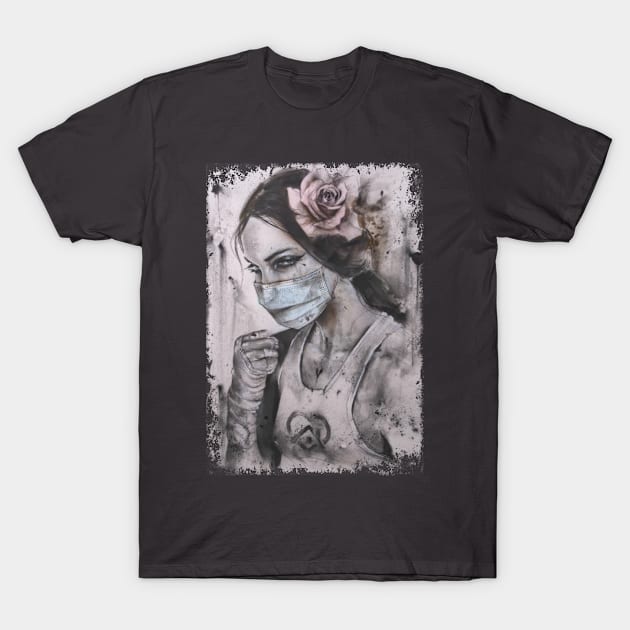 Healthcare Warrior Mask T-Shirt by AlindaEudoro431994